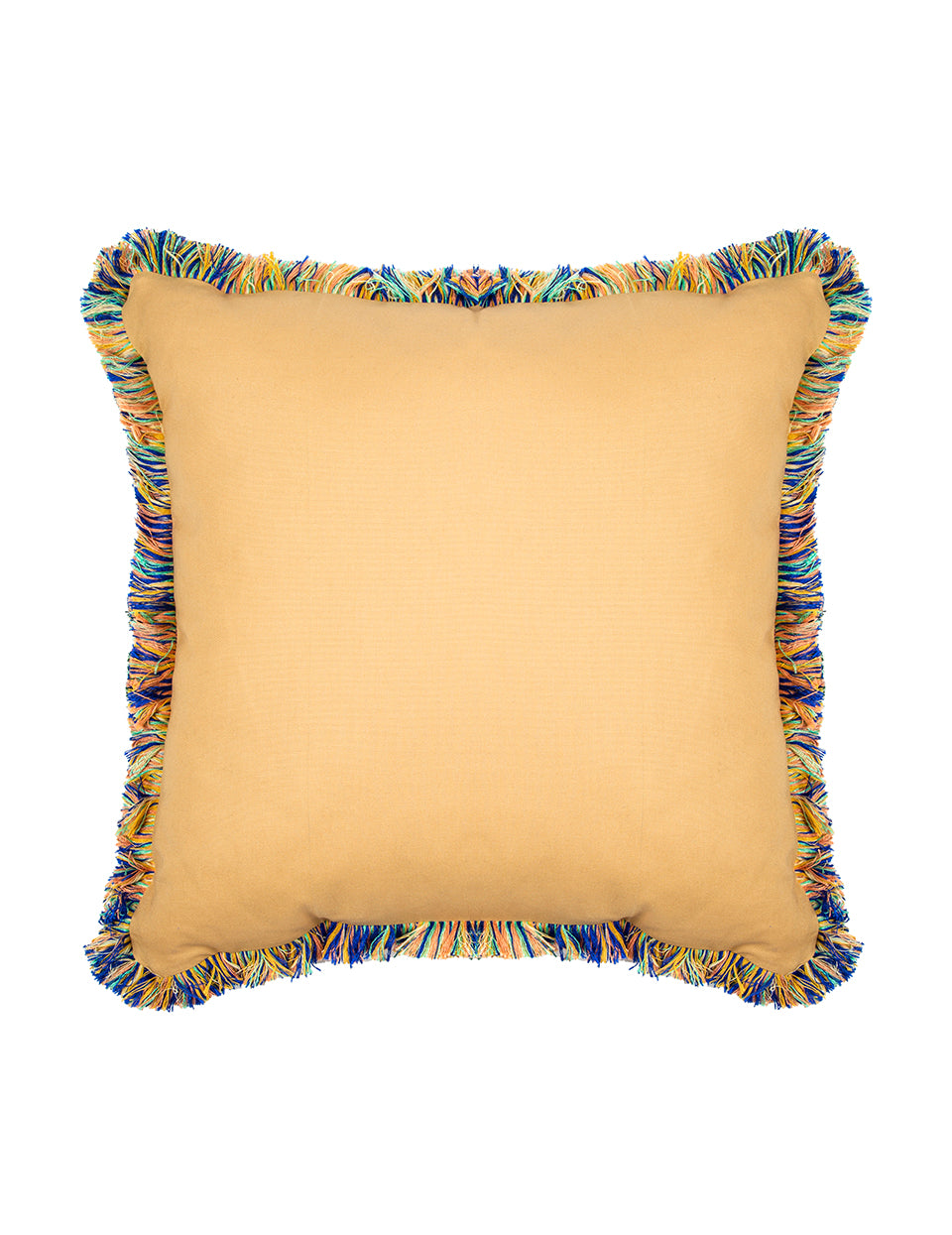 Capri Sarı Renkli Püsküllü 50x50 cm Kırlent Kılıfı