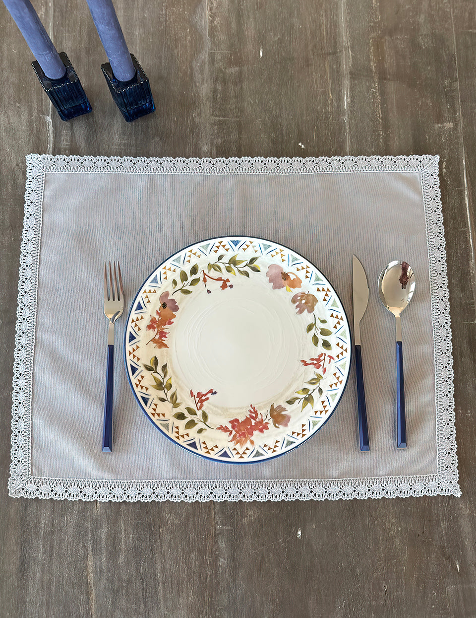 Sophia Gri Pamuk 35x50cm Amerikan Servis