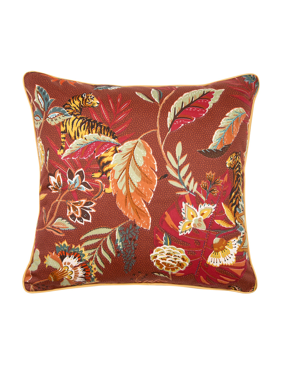 Terra 50x50 cm Çiçek Desenli Pamuklu Kırlent Kılıfı