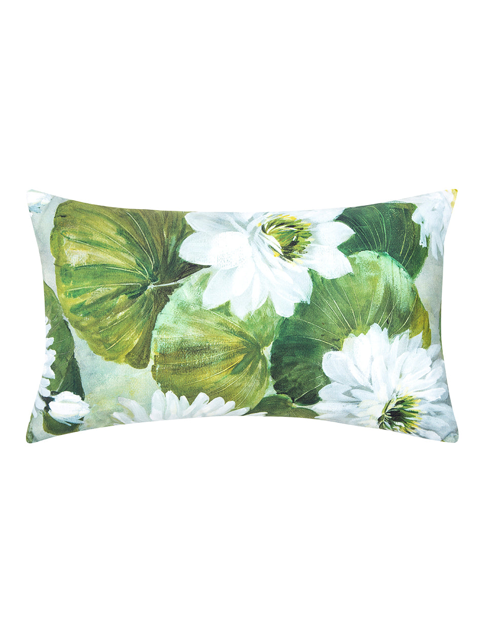 Lily 35x50 cm Kırlent Kılıfı Beyaz Yeşil