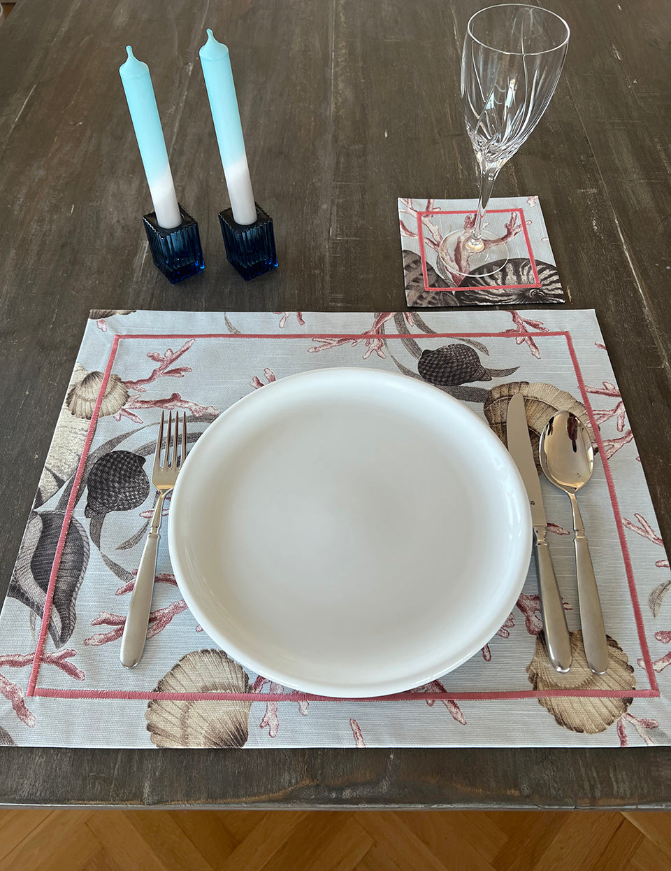 Marin Amerikan Servis 35x50 cm Mavi Mercan Su Geçirmez