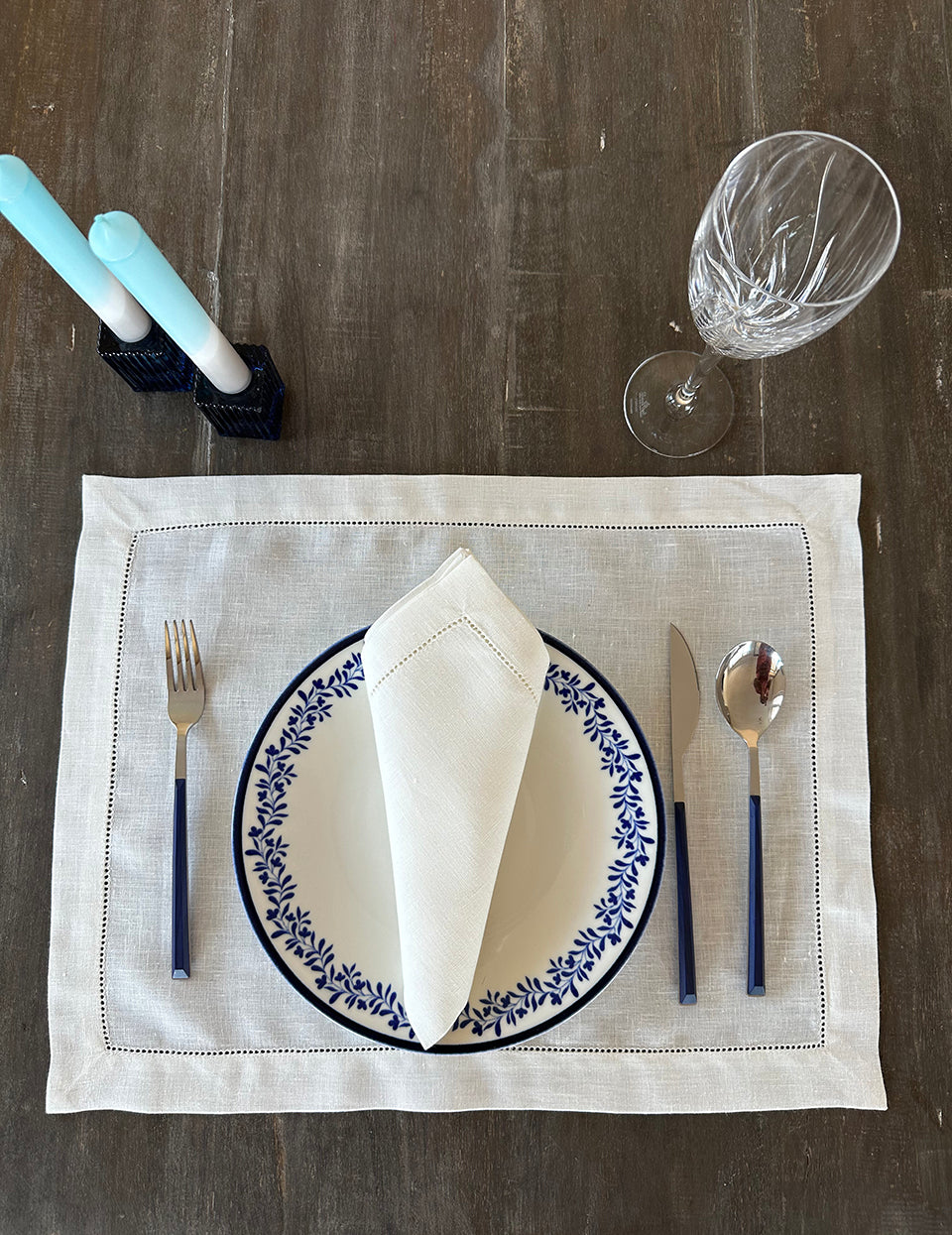 Mira Krem Renk Keten 35x50cm Amerikan Servis