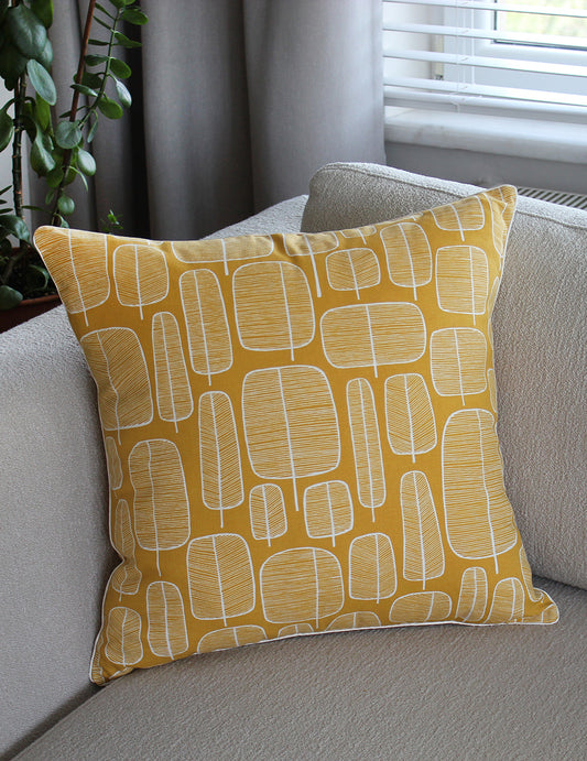 Verda Sarı Beyaz 50 x 50 cm Kırlent Kılıfı